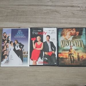 DVD Movie Collection: My Big Fat Greek Wedding, The Ugly Truth, Australia